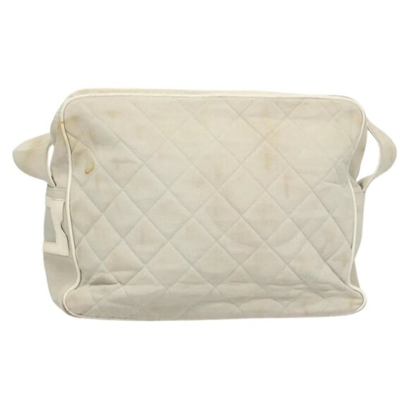 CHANEL Shoulder Bag Canvas Gray Silver CC Auth mr1301 - Picture 4 of 14